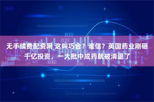 无手续费配资网 这叫巧合？谁信？英国药业刚砸千亿投资，一大批中成药就被清退了